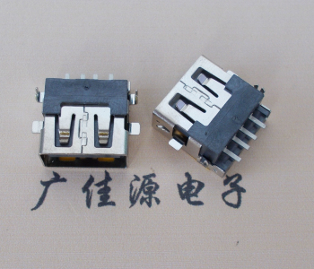 大朗镇 USB母座 贴片沉板3.5/4.9 直口/卷口铜壳/铁壳
