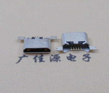 大朗镇MK USB B Type 沉板0.9母座后两脚SMT口不卷边