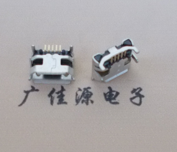 大朗镇Micro USB母座牛角间距7.2x6.6mm加长端子定位柱