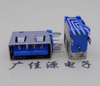 大朗镇USB 测插2.0母座 短体10.0MM 接口 蓝色胶芯