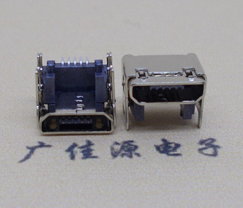 大朗镇MICRO USB 5P母座 SMT垫高 L=4.15双壳