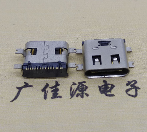 type-c16p母座全贴带弹片连接器