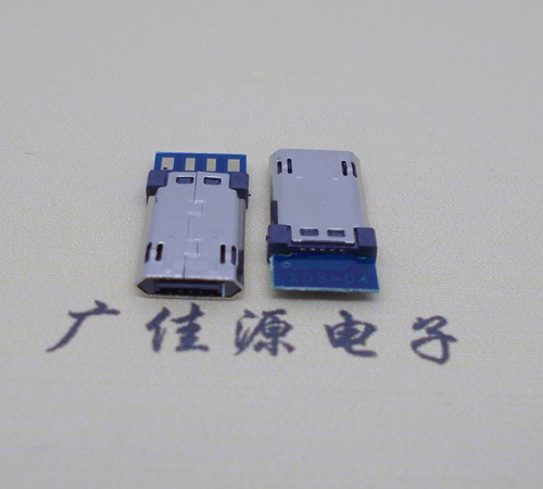 大朗镇迈克micro usb 正反插公头带PCB板四个焊点