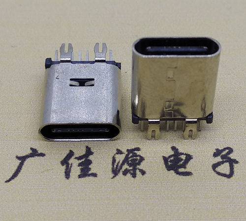 大朗镇直立式type-c14p母座接口 usb type-c连接器