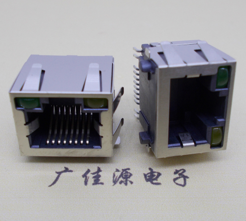 RJ45-带灯带弹网络接口