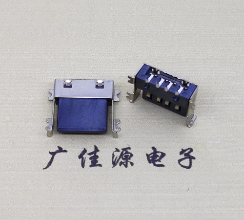 大朗镇薄胶芯母座 USB2.0卧式贴板A母10.0短体尺寸