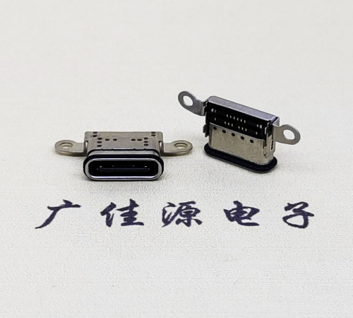 大朗镇USB 3.1C口.TYPE-C16P防水双排贴插座带螺丝孔