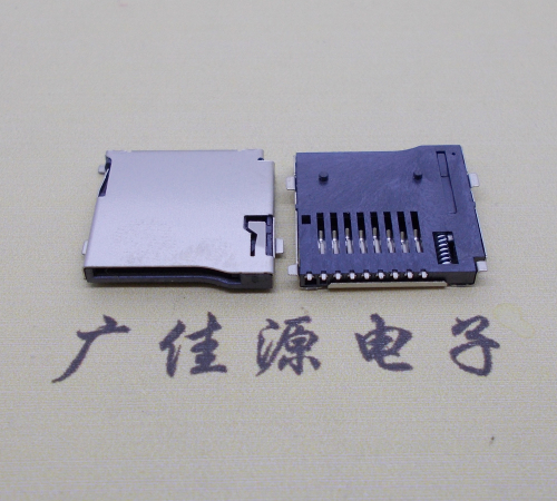 大朗镇 厂家直销TF-卡座9p自弹网络储存卡座尺寸规格齐全