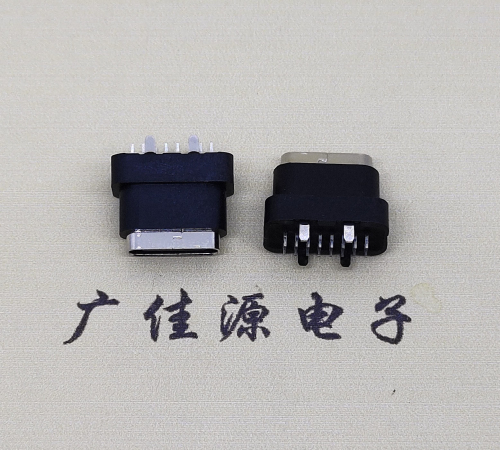 大朗镇type c16pin防水连接器.点胶防水IPX7等级.立式接口母座